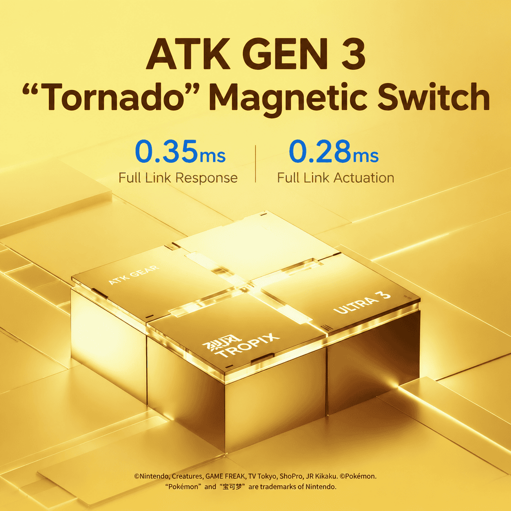 ATK RS7 Air Pikachu Edition Hall Effect Keyboard