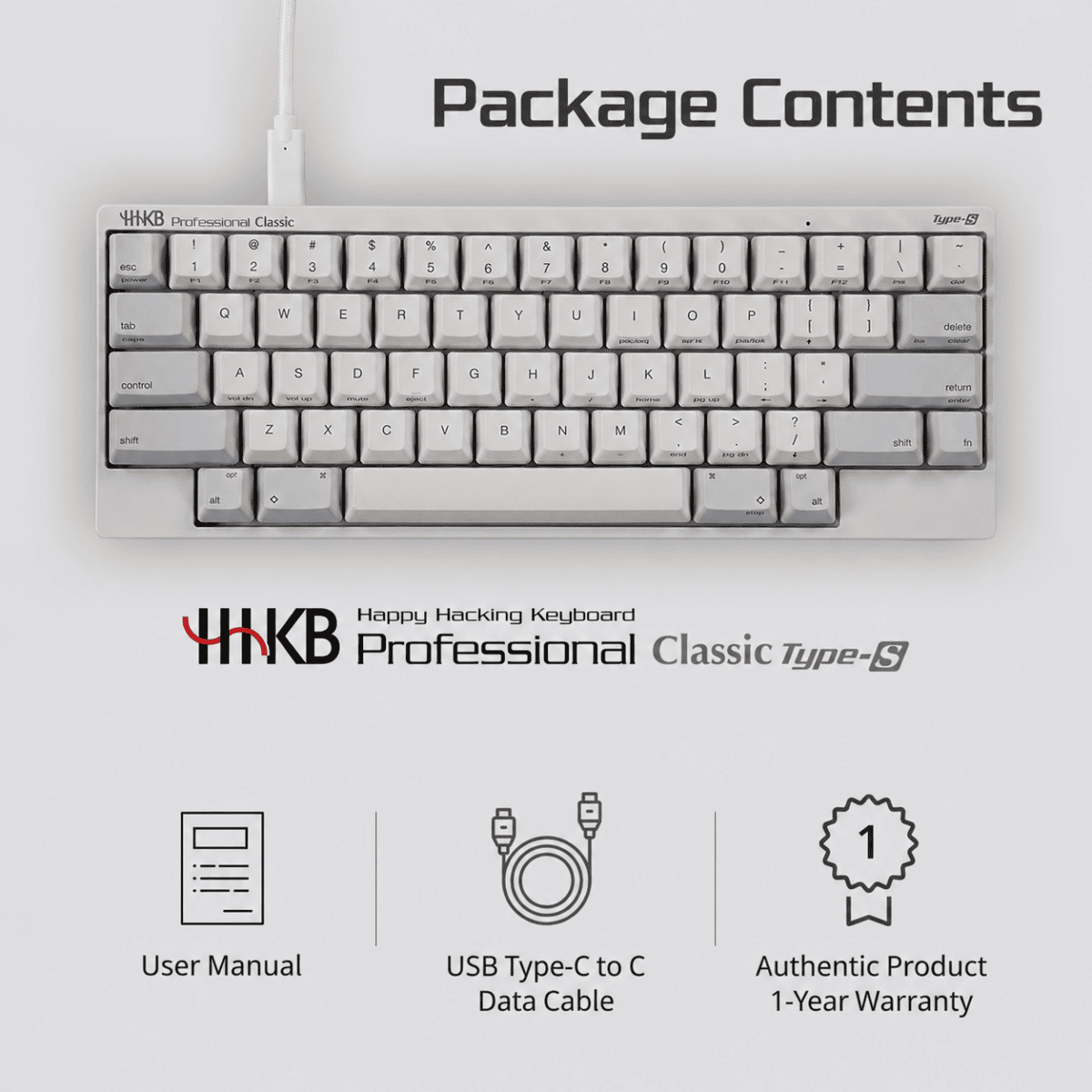 HHKB Professional Classic Type-S Electrostatic Capacitive Keyboard