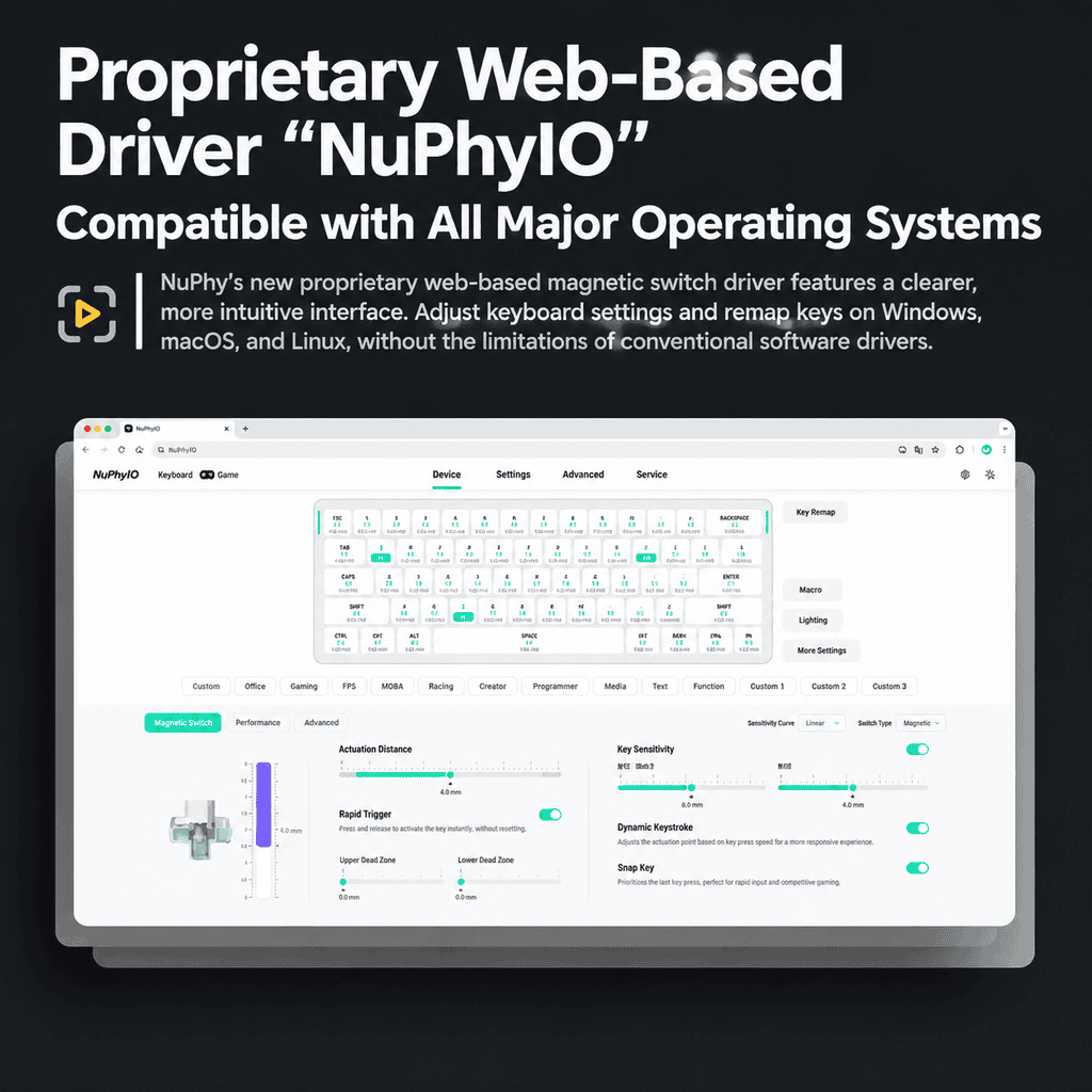 NuPhy Air60 HE Low-Profile Hall Effect keyboard