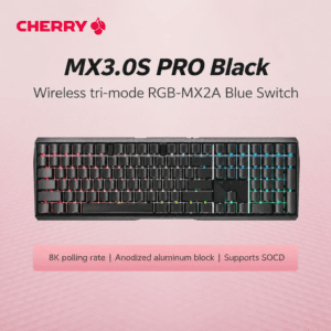 MX 3.0S Pro Wireless Tri - Mode RGB Black MX2A Blue Switch
