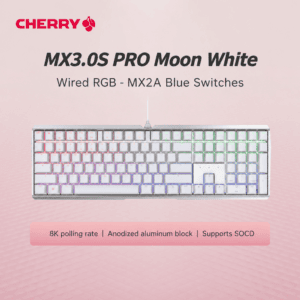 MX 3.0S Pro Wired RGB Moon White MX2A Blue Switch
