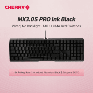 MX 3.0S Pro Wired No Backlighting Black MX Illumina Red Switch