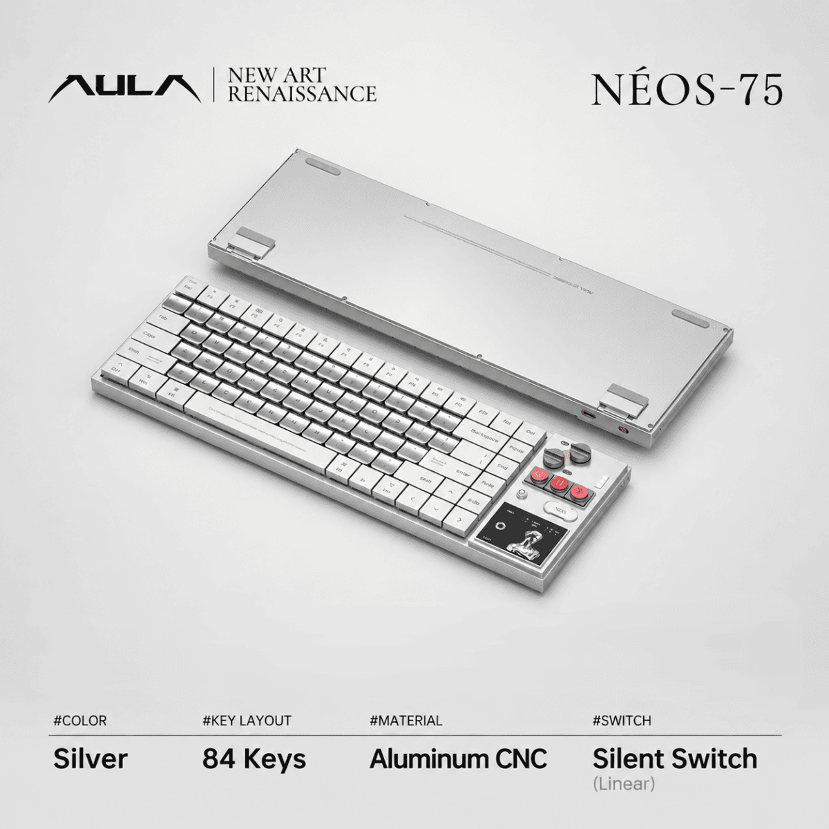 tmall-sku-9-ai-custom AULA Neos75 Low-Profile Mechanical Keyboard