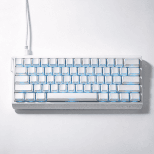 White Faceted Keycaps