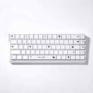 White Jelly Chrome Hearts Keycaps
